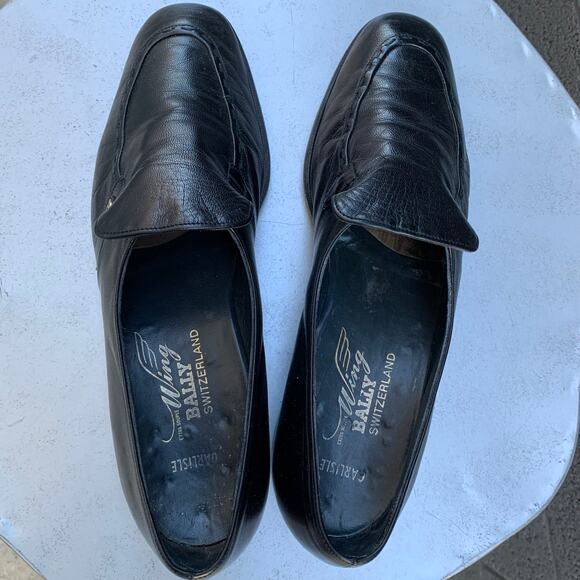 Bally Carlisle Loafers Swiss Leather Black Men’s 9 - Picture 4 of 8